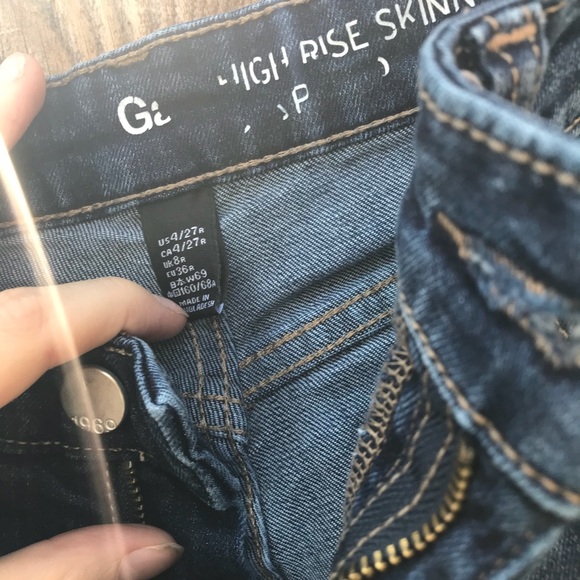 High waisted Gap skinny jeans - Picture 3 of 3